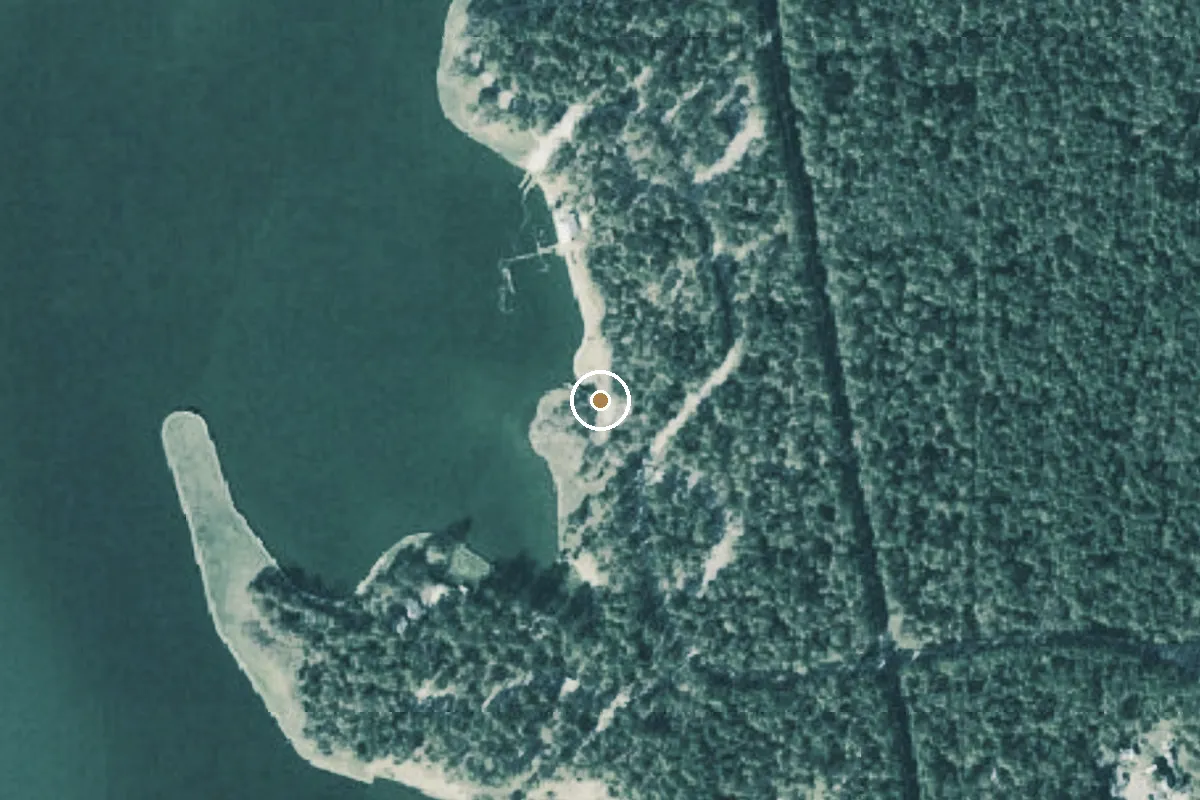 Aerial view of Lake Livingston State Park Boat Ramp