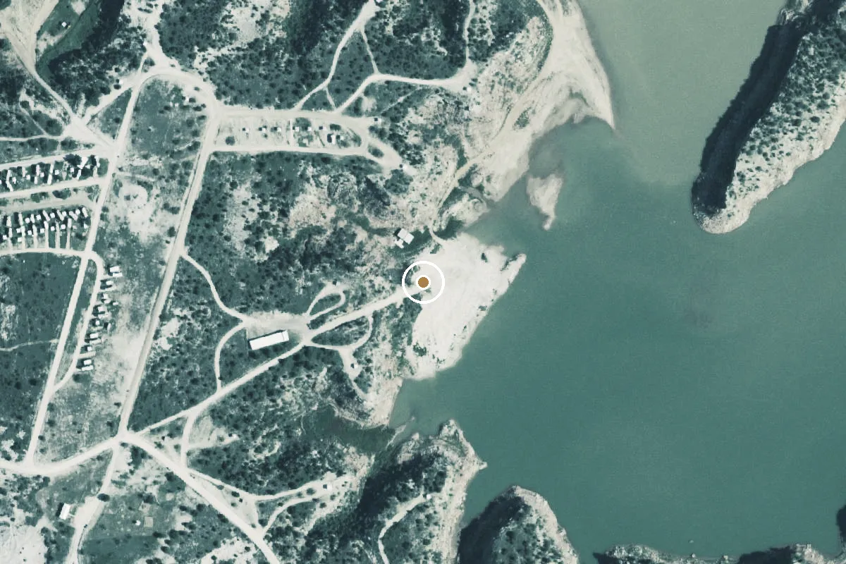 Aerial view of Lake Mackenzie Boat Ramp