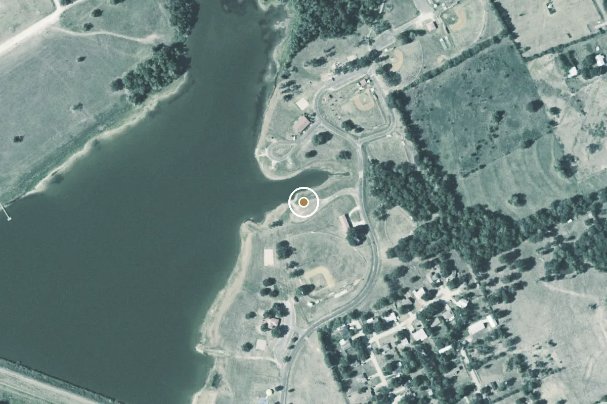 Aerial view of Lake Madison Park Boat Ramp