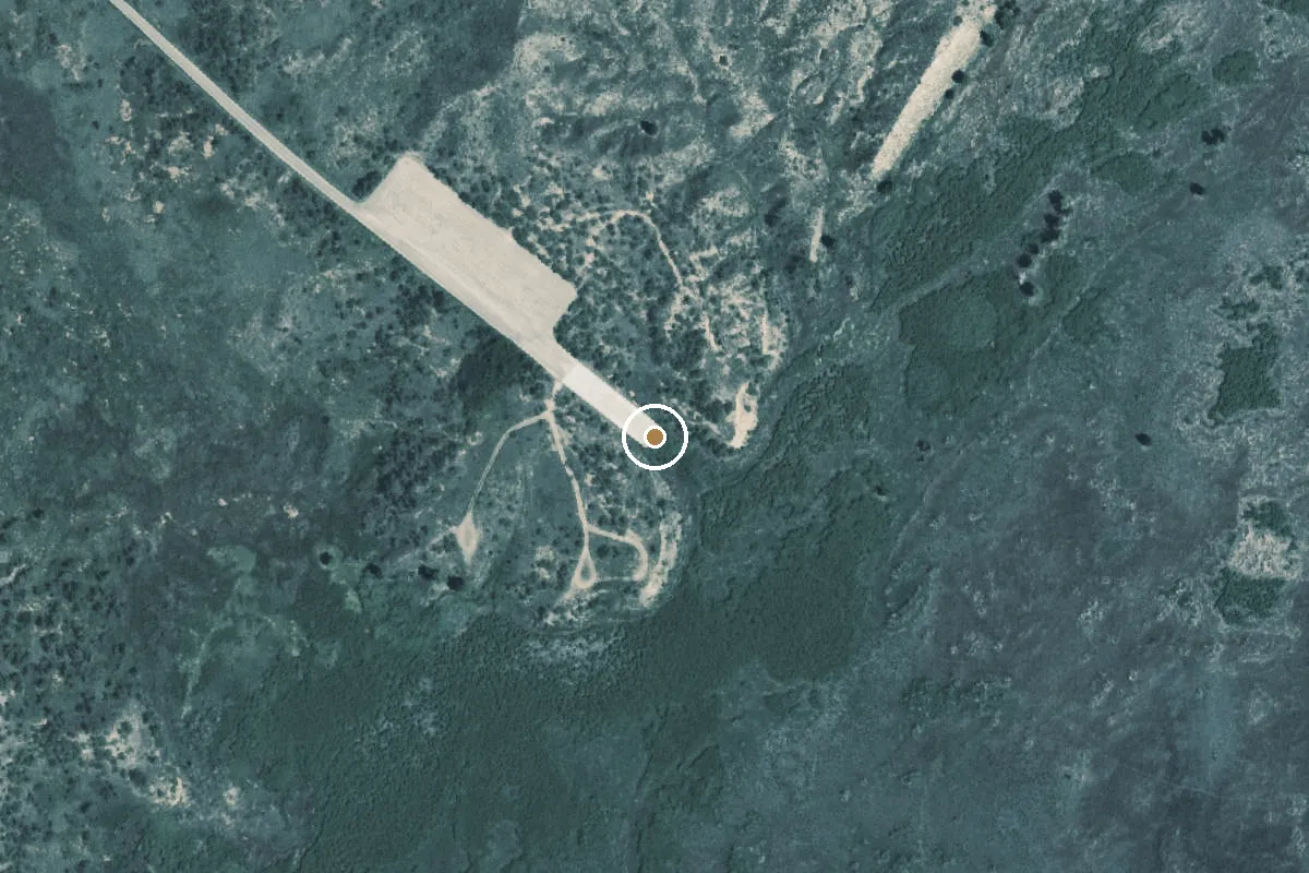 Aerial view of Lake Meredith National Recreation Area Boat Ramp