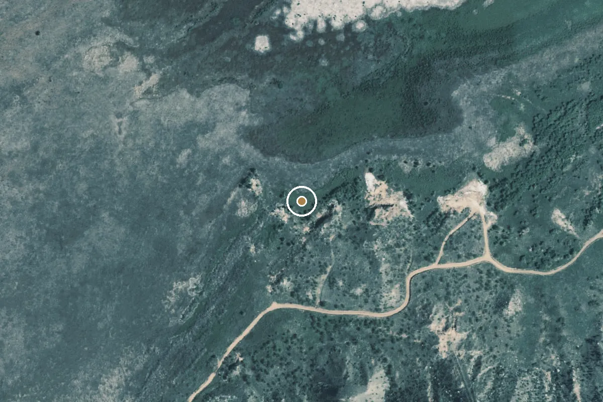 Aerial view of Lake Meredith National Recreation Area Boat Ramp