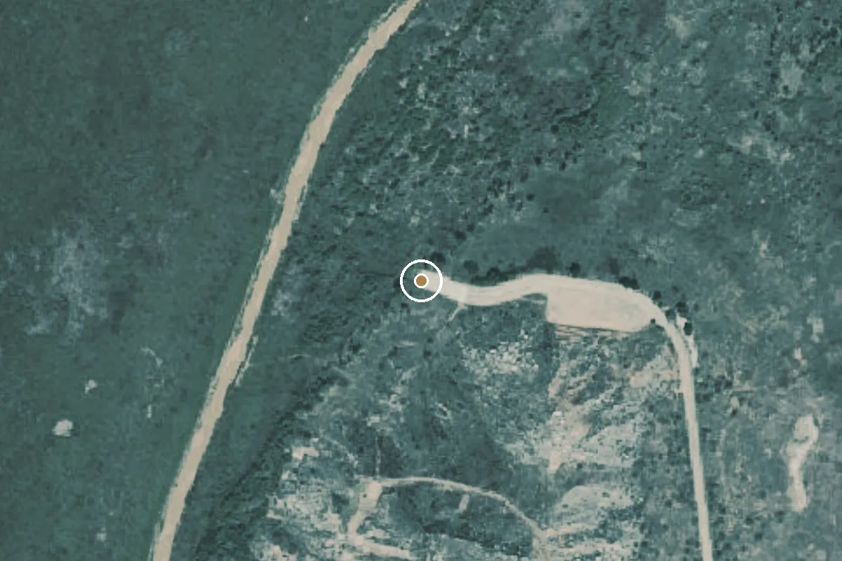 Aerial view of Lake Meredith National Recreation Area Boat Ramp