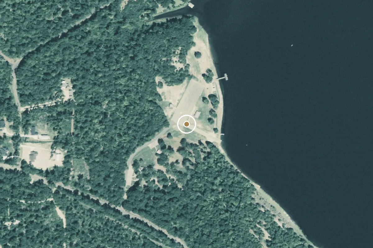 Aerial view of Lake Nacogdoches Boat Ramp