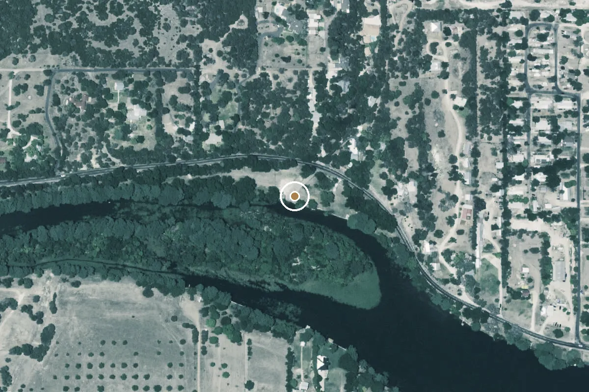 Aerial view of Lake New Ingram Boat Ramp