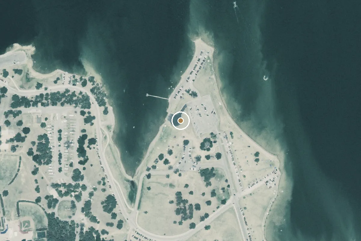 Aerial view of Lake Park Boat Ramp