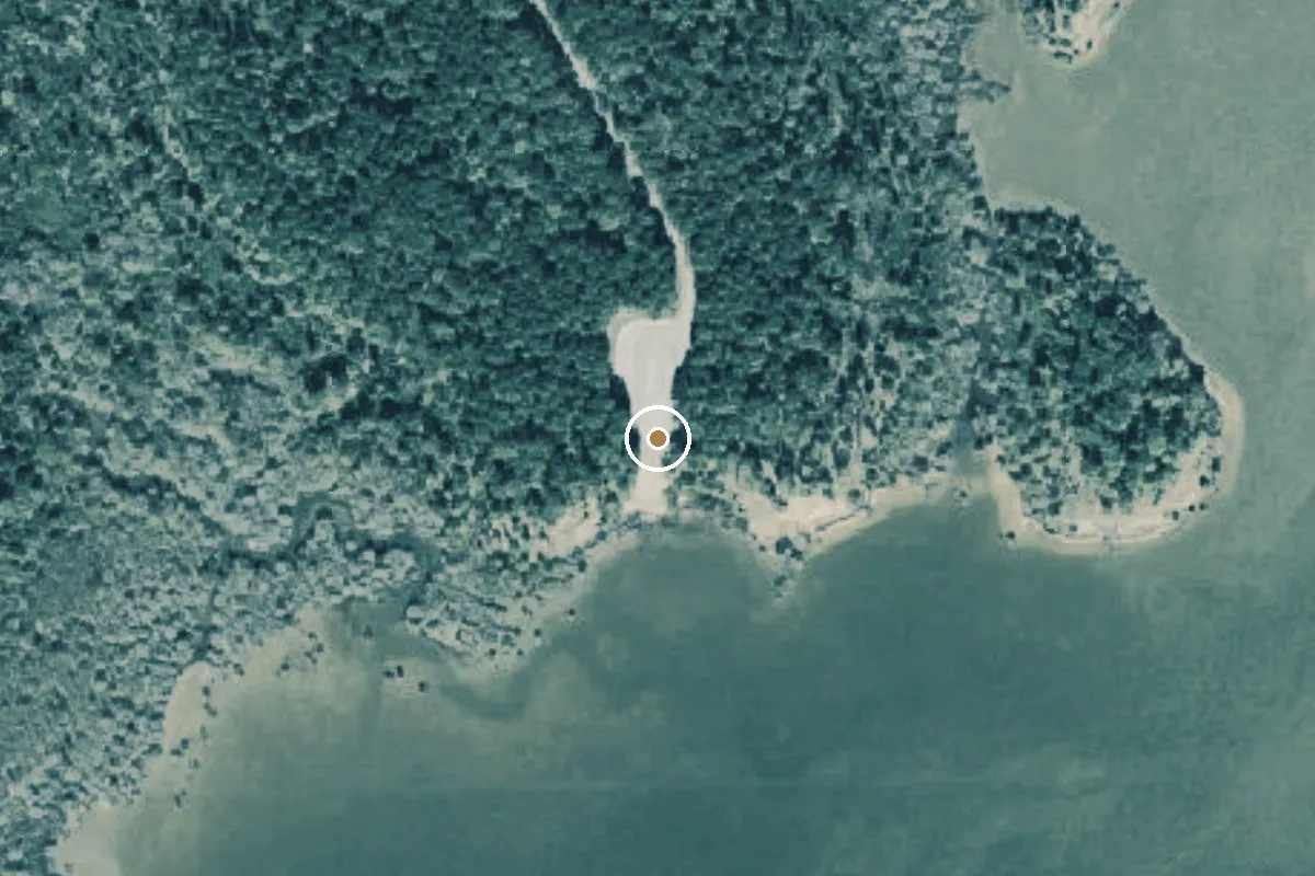 Aerial view of Lake Sam Rayburn Boat Ramp