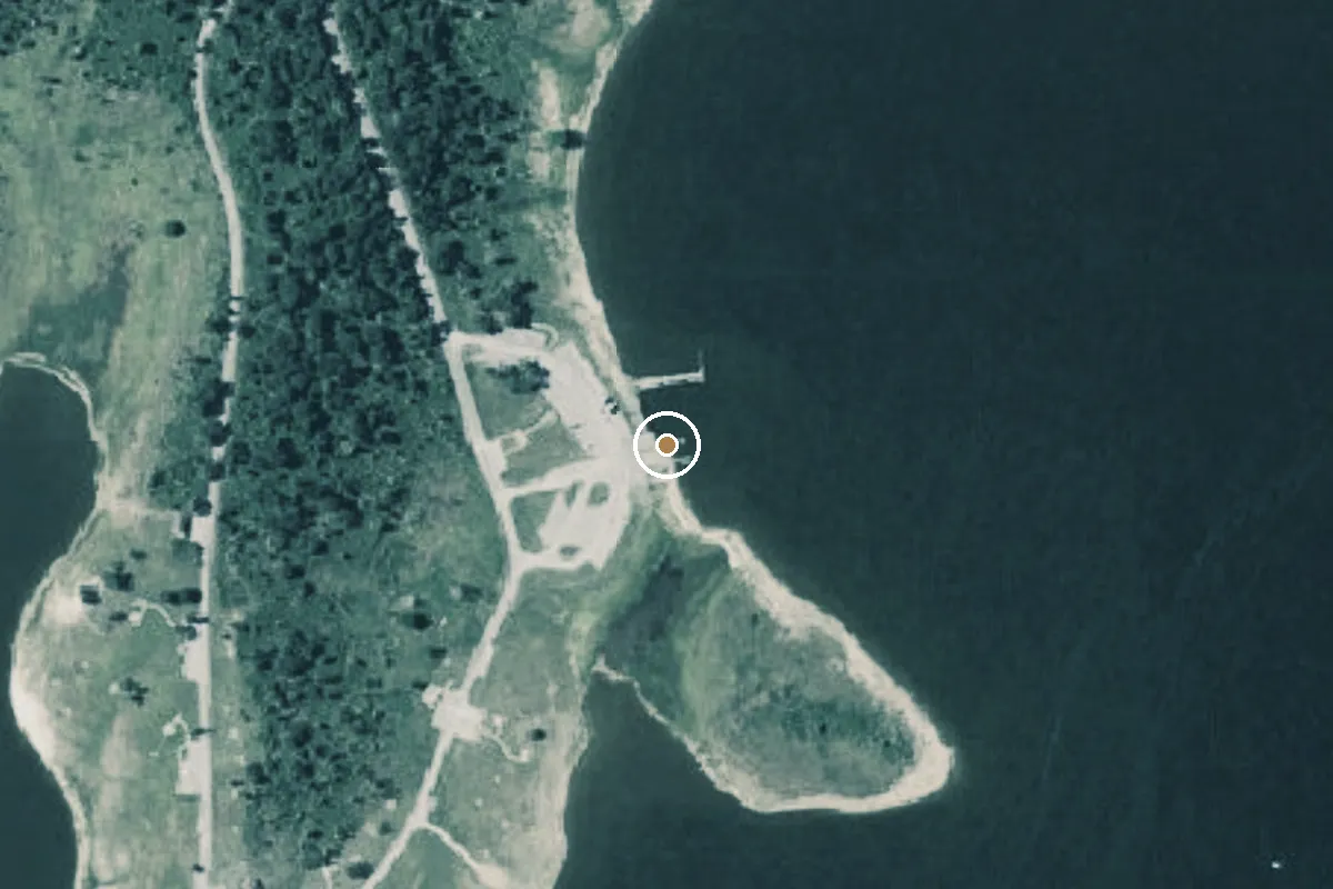 Aerial view of Lake Somerville State Park - Birch Creek Unit Boat Ramp