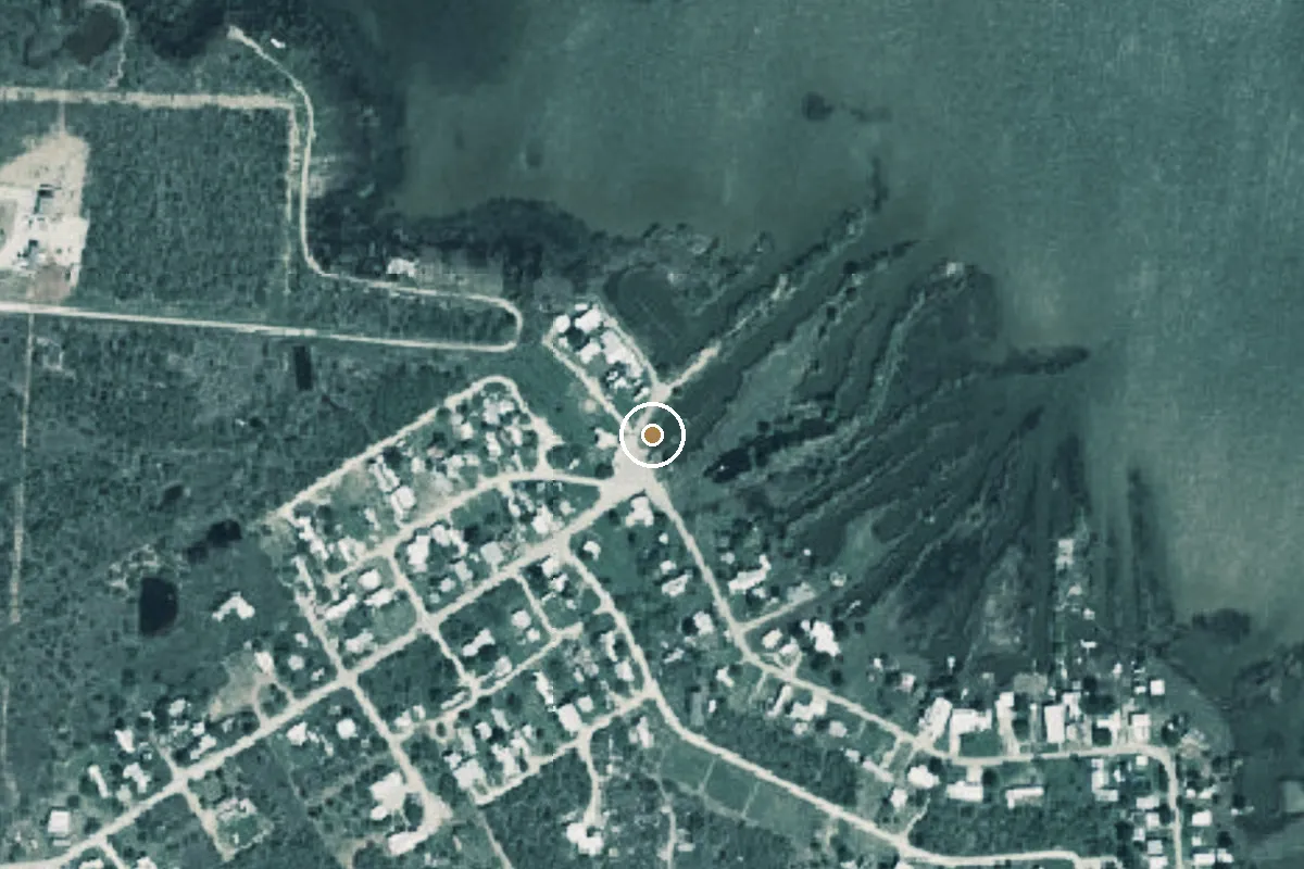 Aerial view of Lake Stamford Boat Ramp
