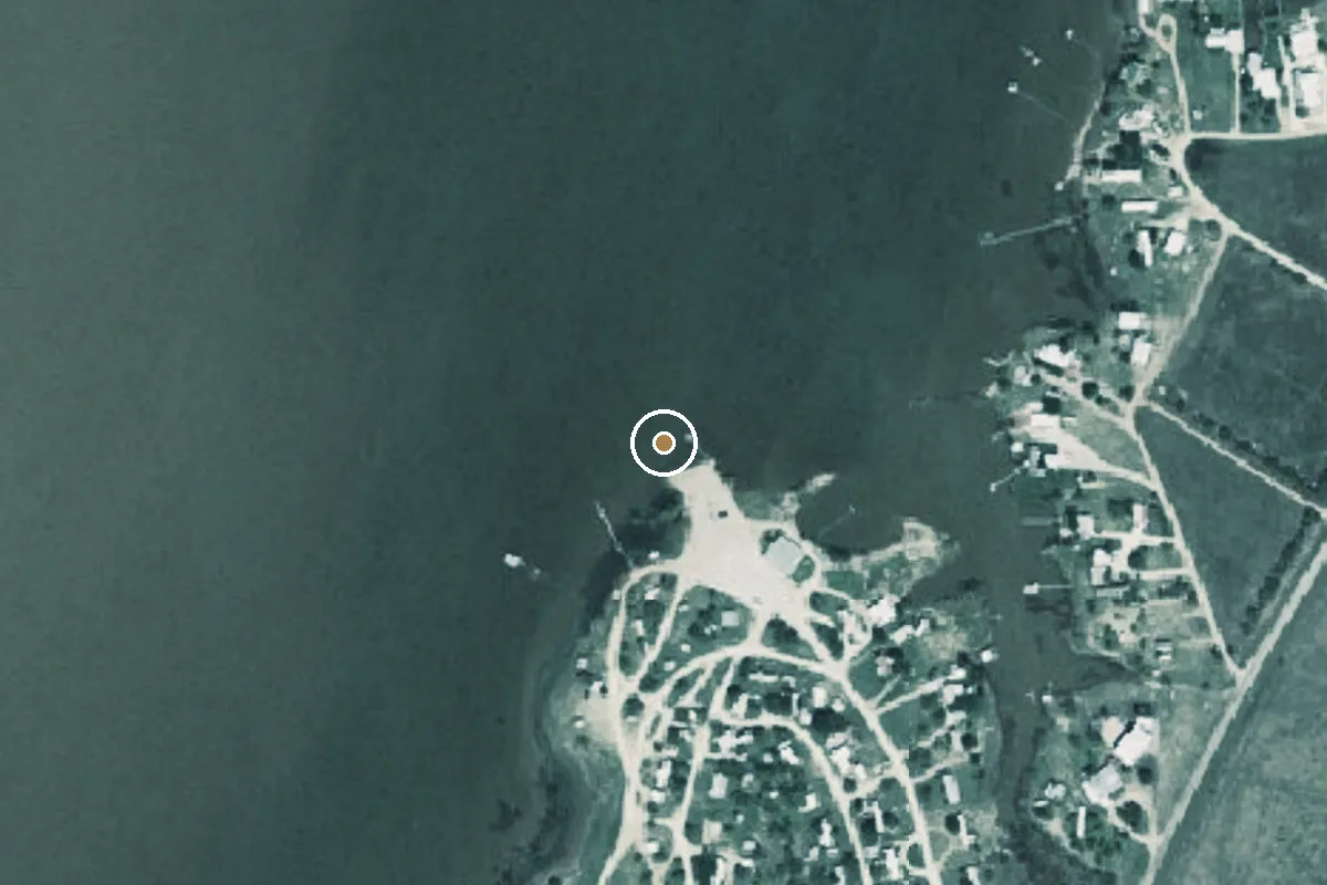 Aerial view of Lake Stamford Park Boat Ramp