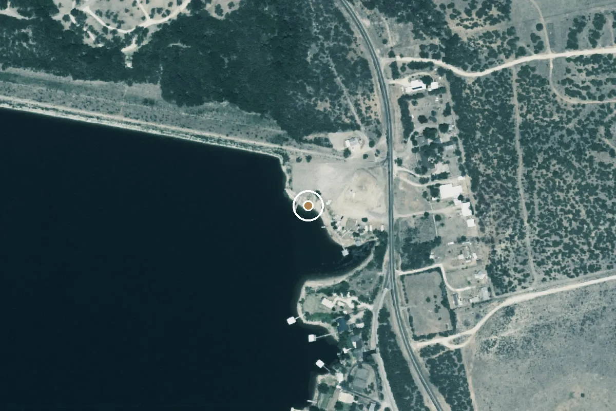 Aerial view of Lake Sweetwater Municipal Park Boat Ramp