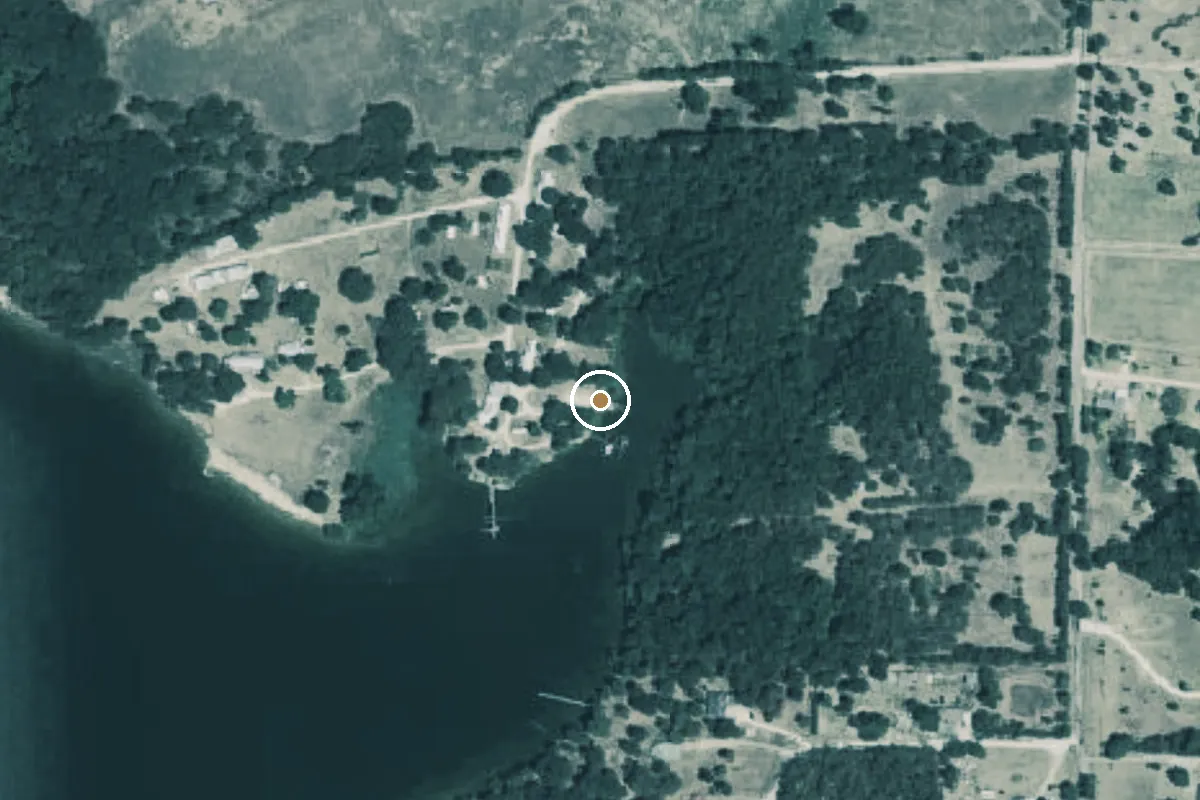 Aerial view of Lake Tawakoni Boat Ramp