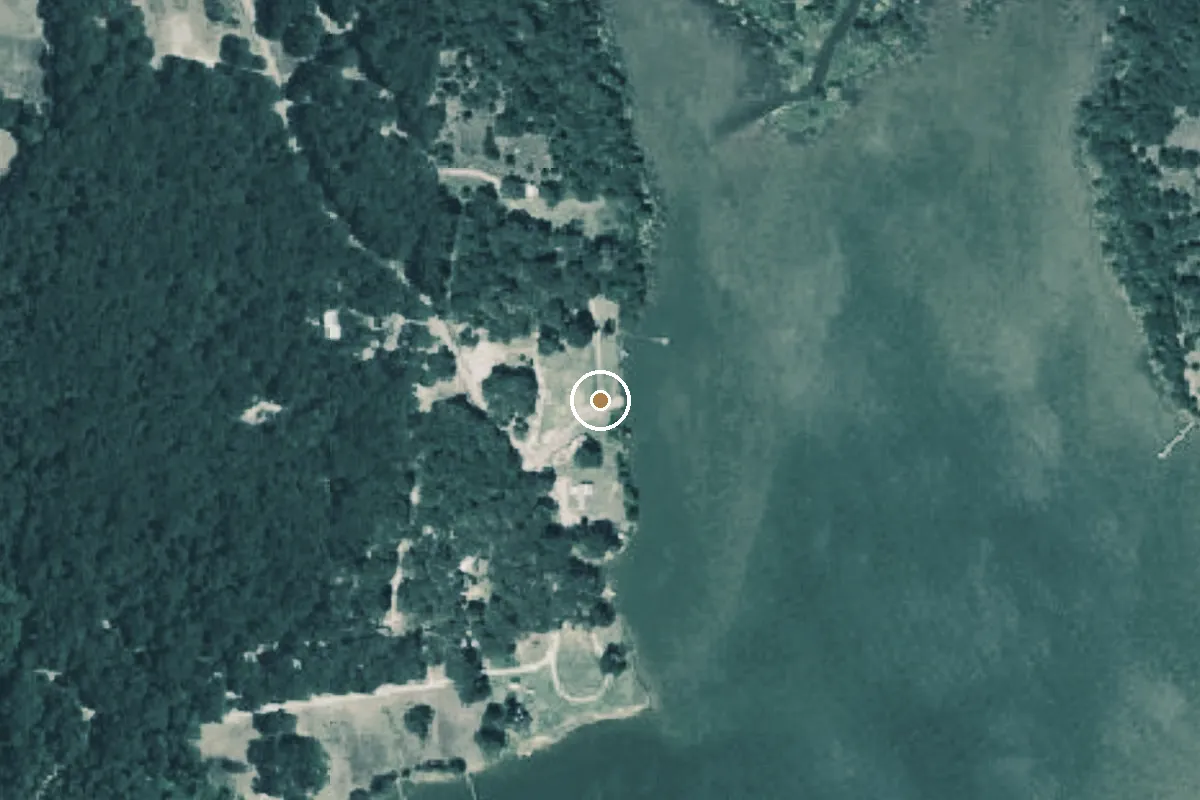 Aerial view of Lake Tawakoni Boat Ramp