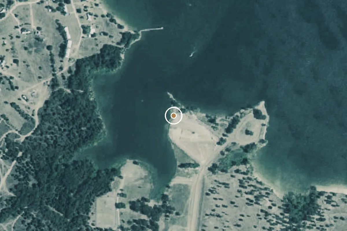 Aerial view of Lake Tawakoni Boat Ramp