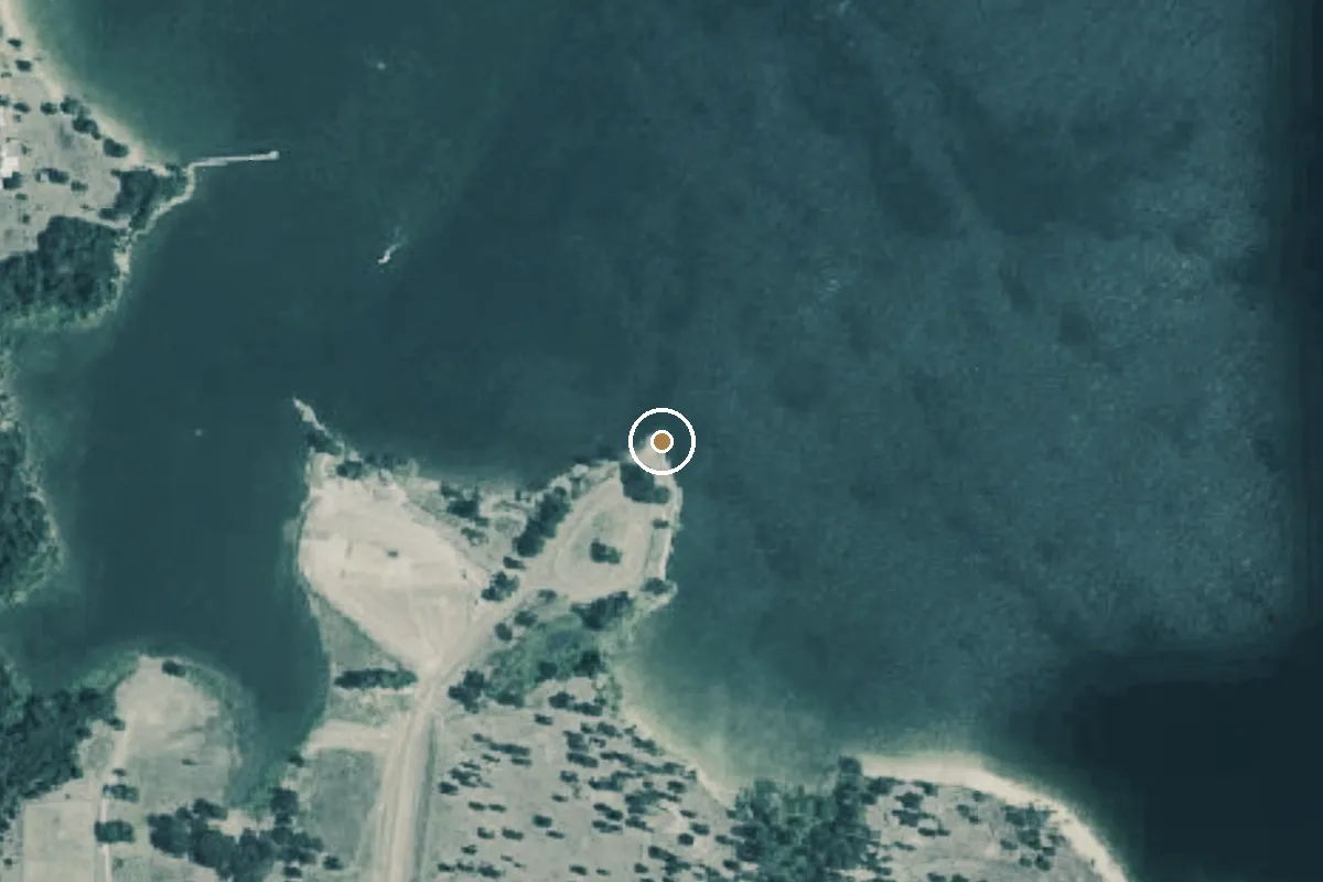 Aerial view of Lake Tawakoni Boat Ramp