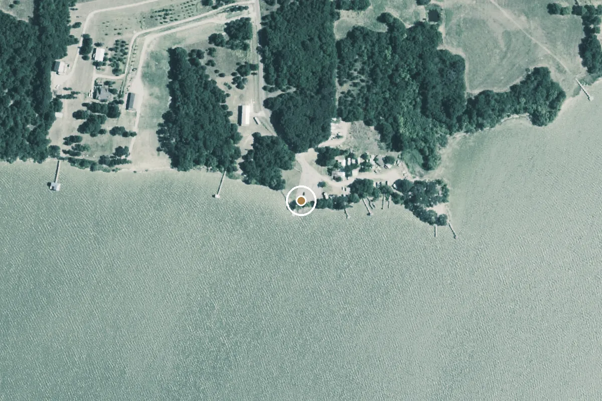 Aerial view of Lake Tawakoni Boat Ramp