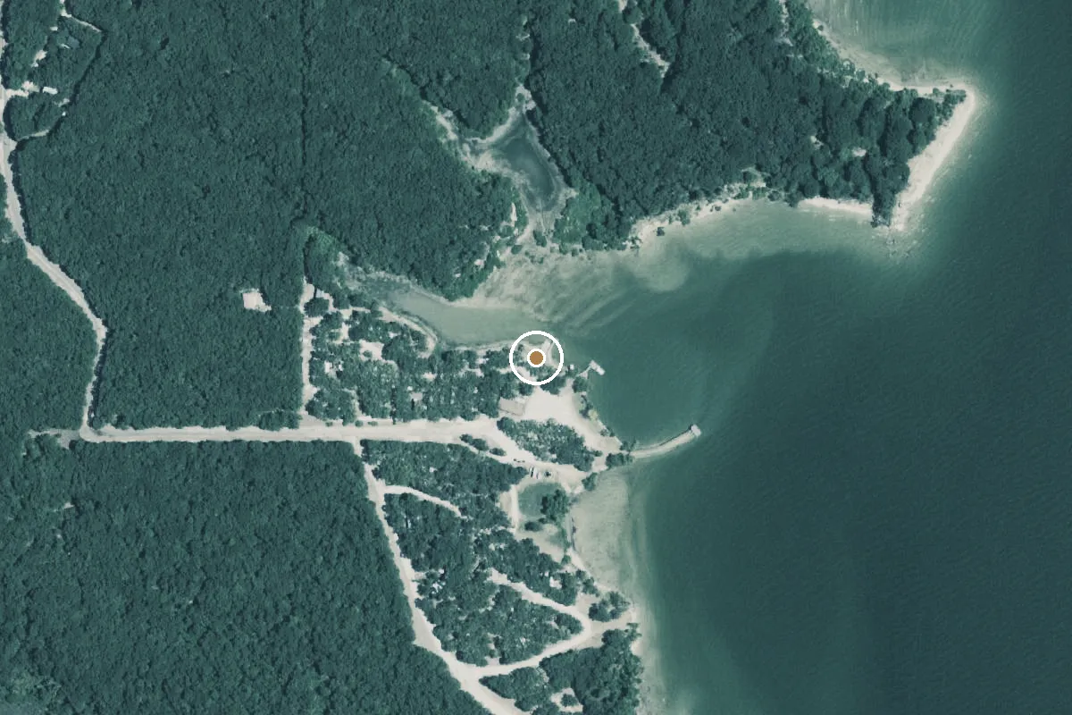 Aerial view of Lake Tawakoni Boat Ramp