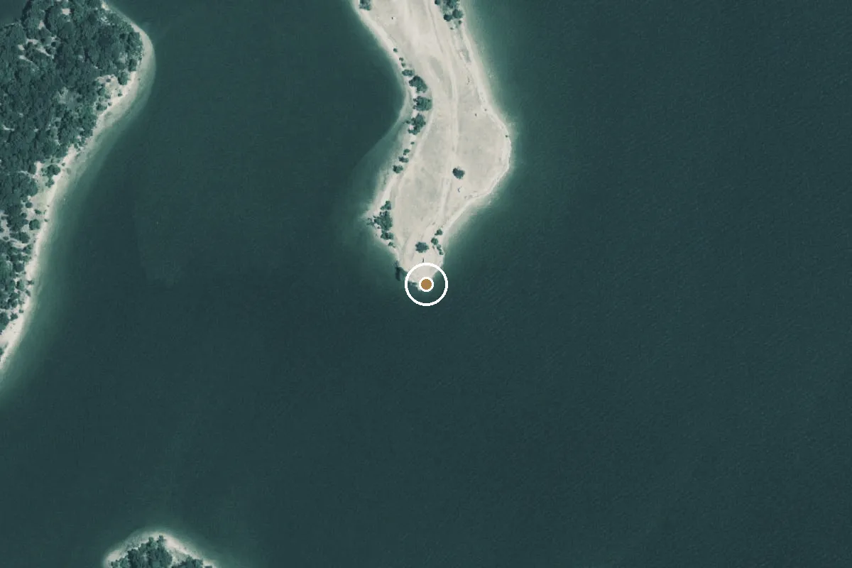 Aerial view of Lake Tawakoni Boat Ramp