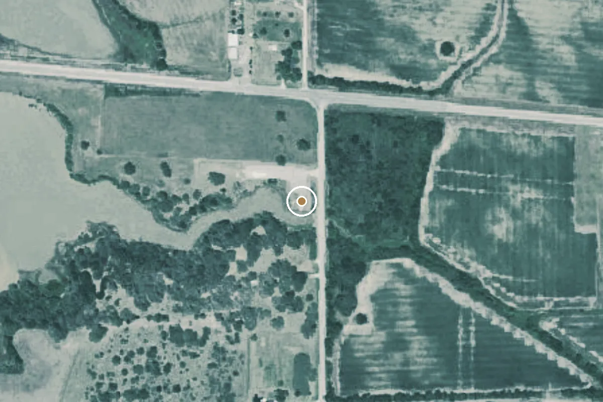 Aerial view of Lake Texana Boat Ramp