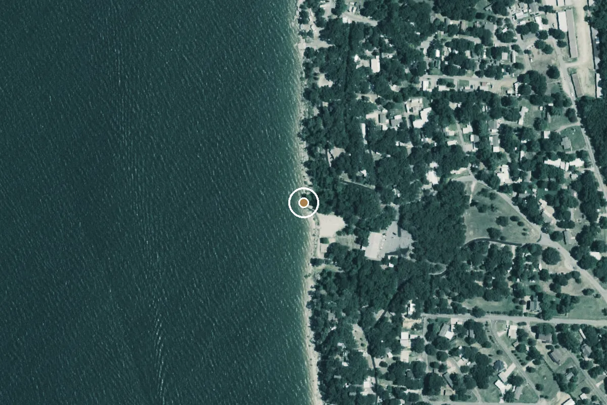 Aerial view of Lake Texoma Boat Ramp