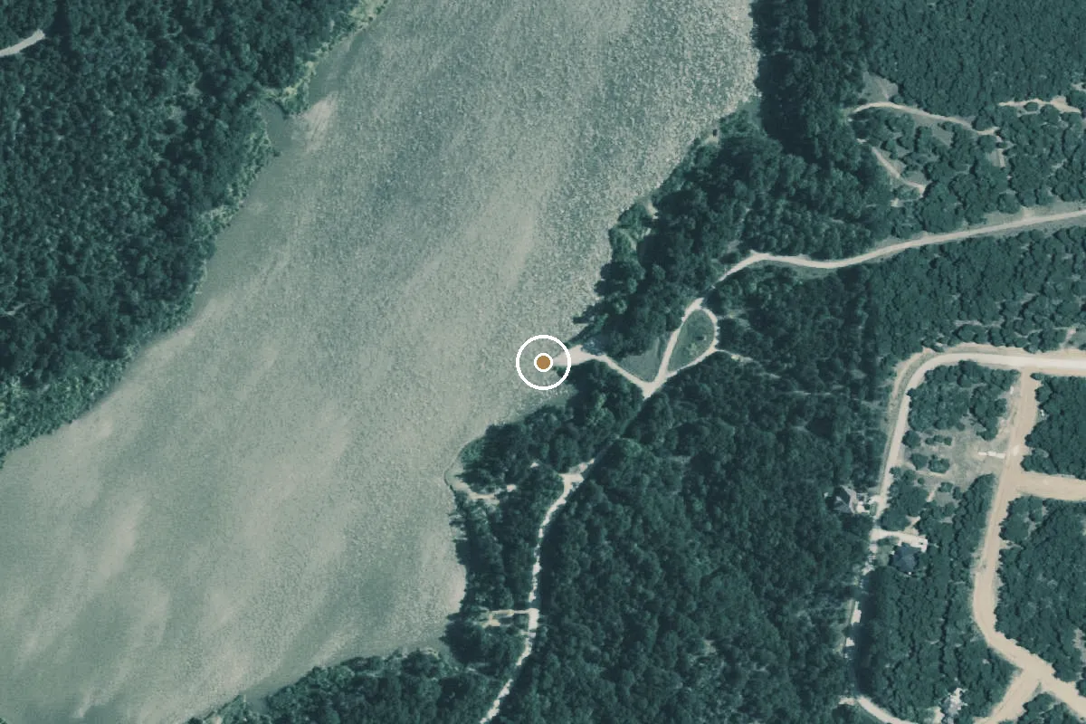 Aerial view of Lake Texoma Boat Ramp