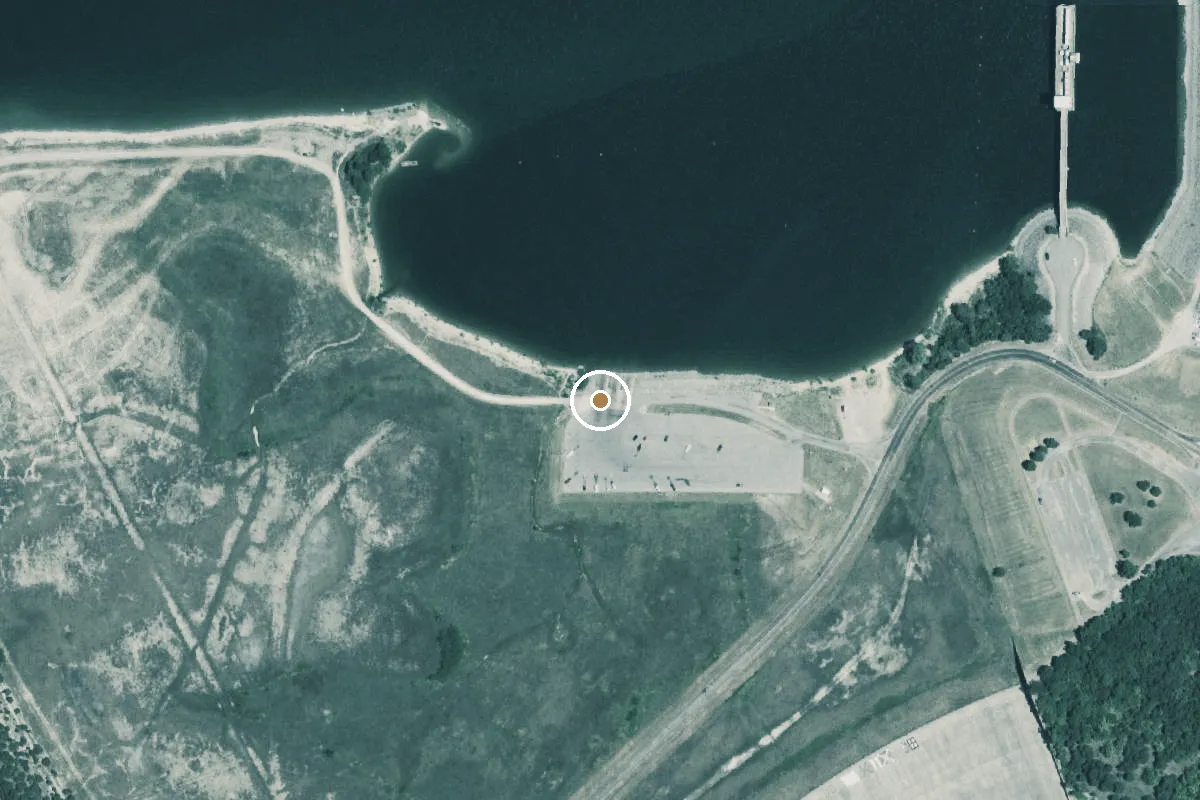 Aerial view of Lake Texoma Boat Ramp