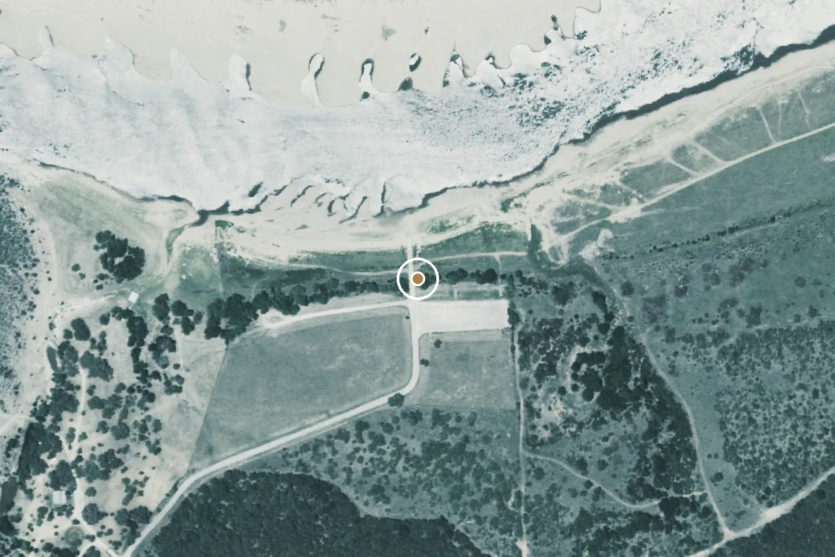 Aerial view of Lake Travis Boat Ramp