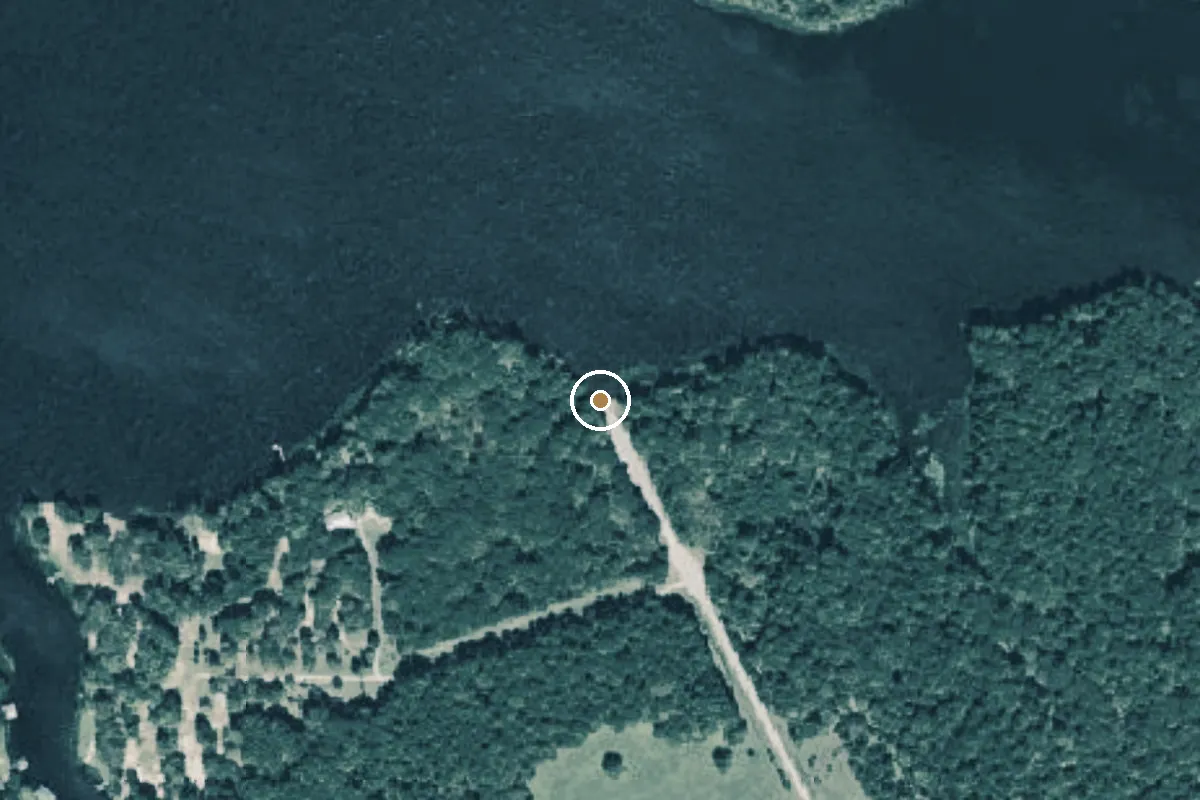 Aerial view of Lake Tyler Boat Ramp