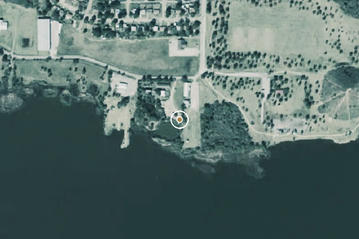 Aerial view of Lake Wichita Park Boat Ramp