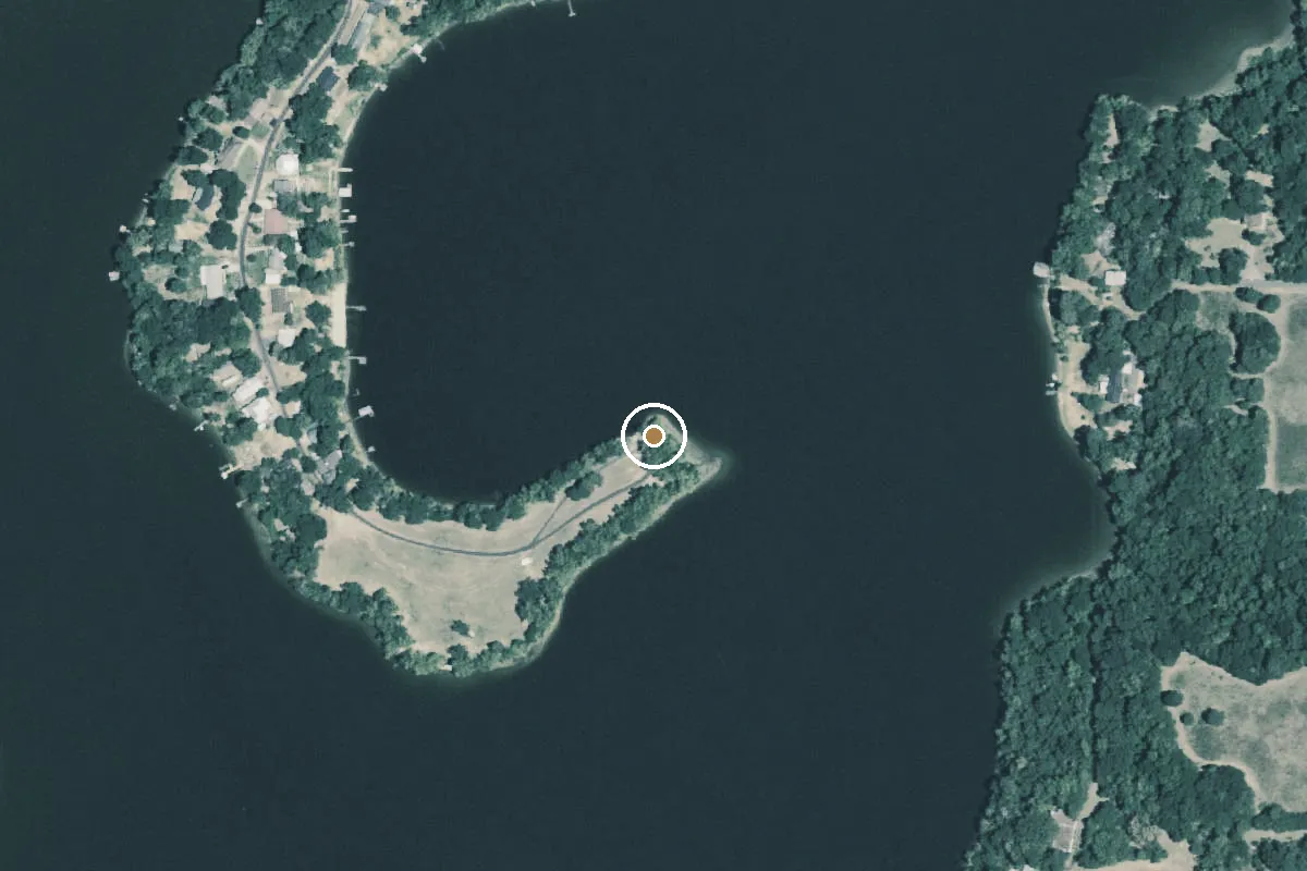 Aerial view of Lake Winnsboro Boat Ramp