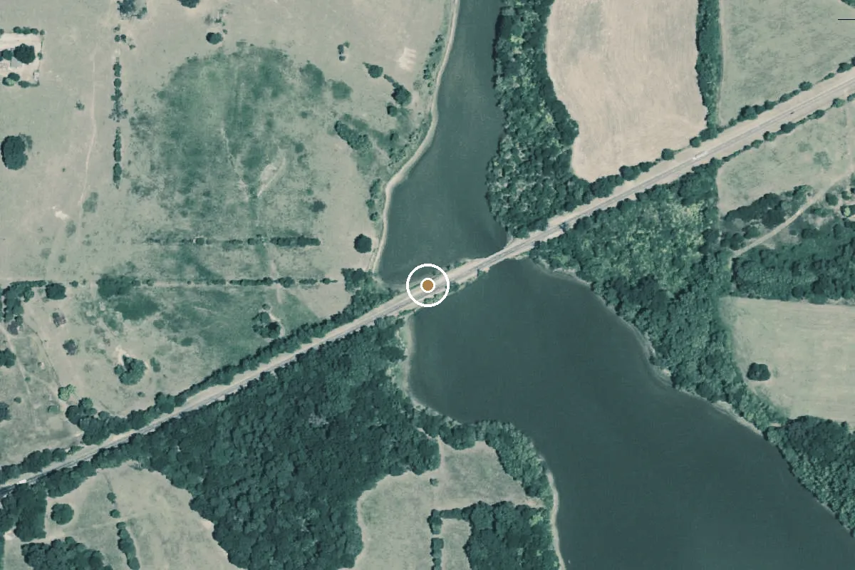 Aerial view of Lake Winnsboro Boat Ramp