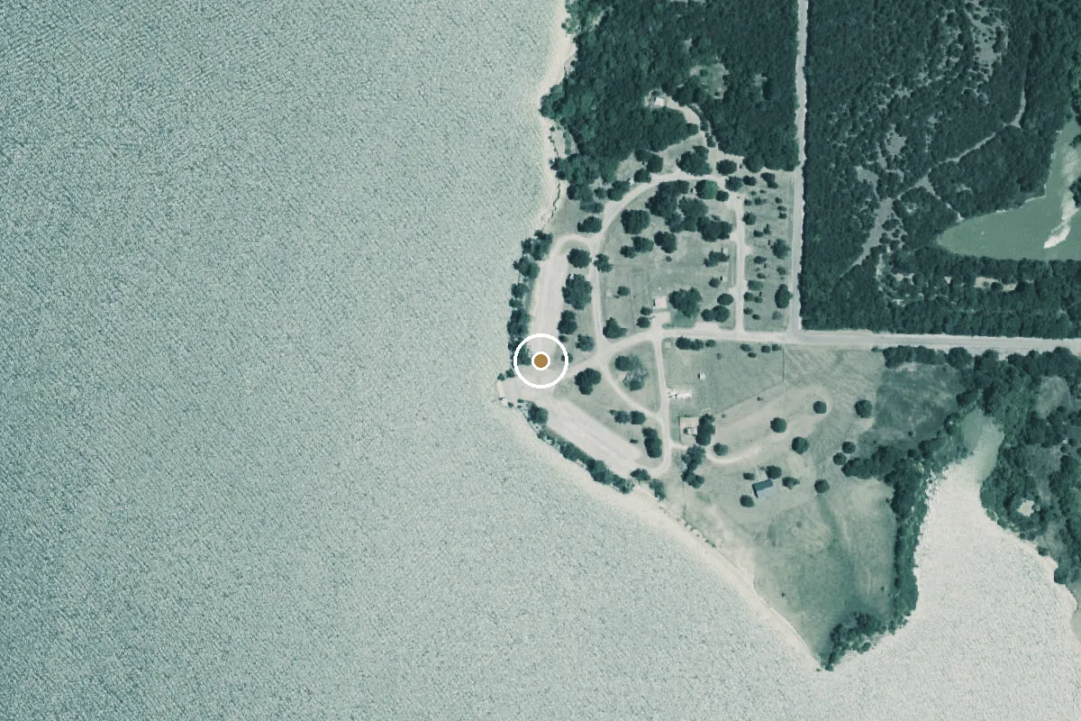 Aerial view of Lakeland Park Boat Ramp
