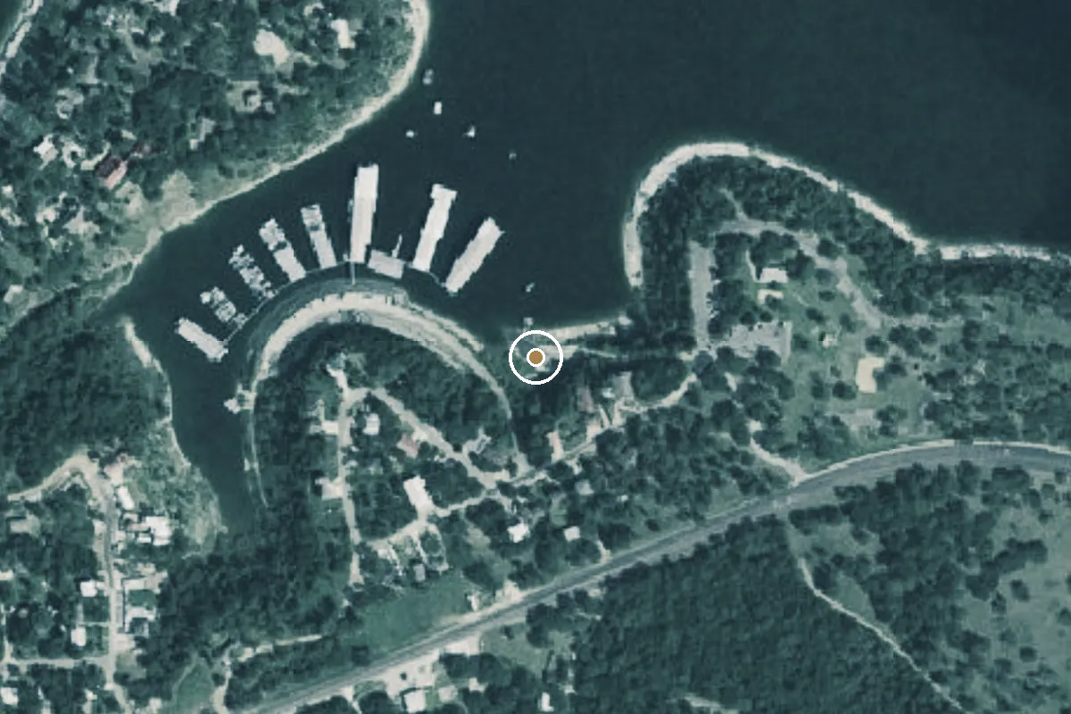 Aerial view of Lakeview Park Boat Ramp
