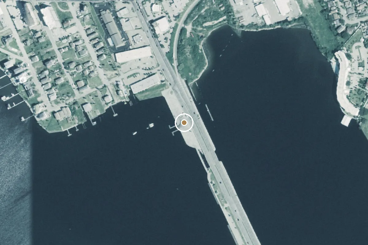 Aerial view of Lee and Joe Jamail Bay Park Boat Ramp