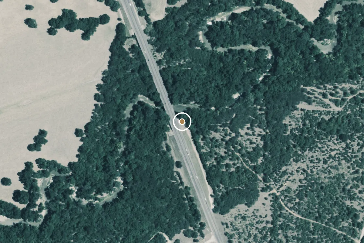 Aerial view of Leon River Boat Ramp