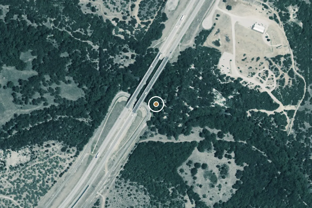 Aerial view of Leon River Boat Ramp