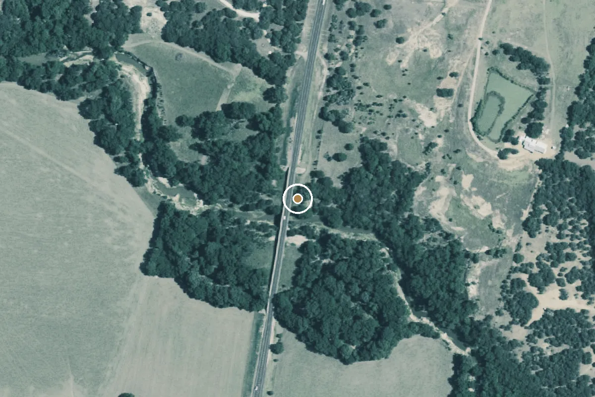 Aerial view of Leon River Boat Ramp