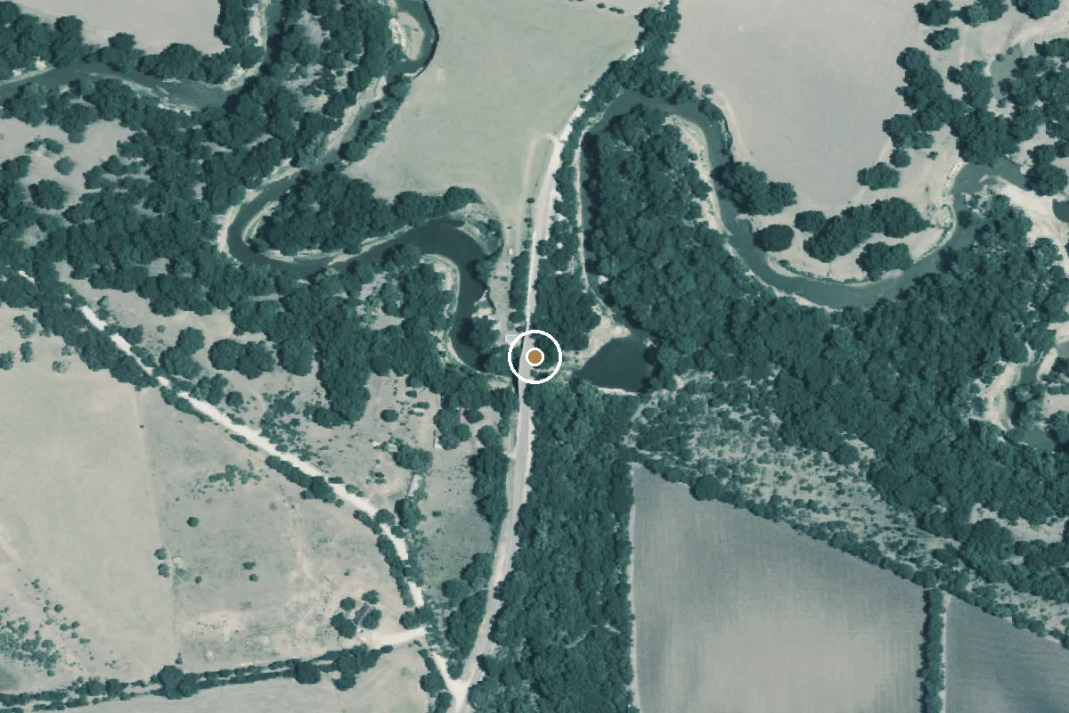Aerial view of Leon River Boat Ramp