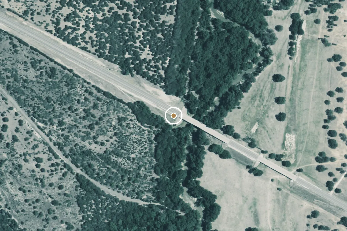 Aerial view of Leon River Boat Ramp