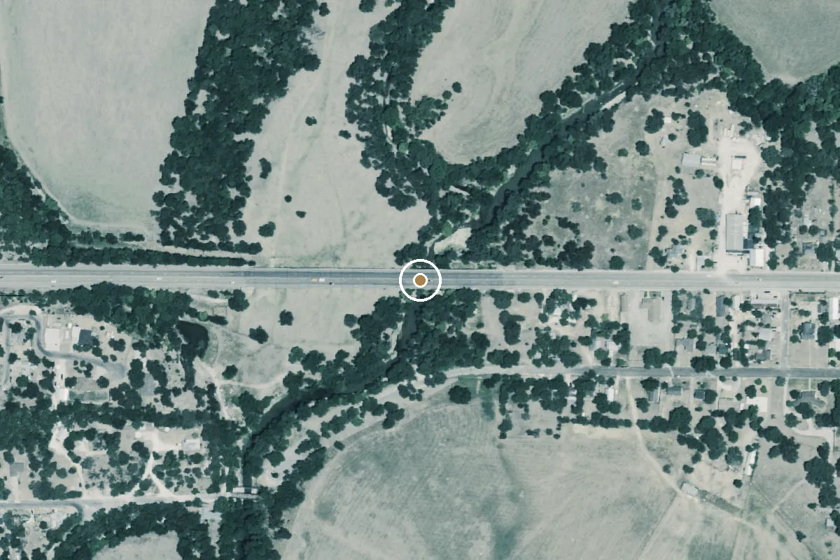 Aerial view of Leon River Boat Ramp