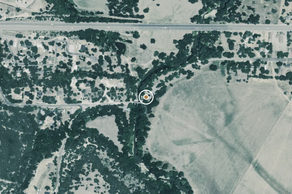 Aerial view of Leon River Boat Ramp