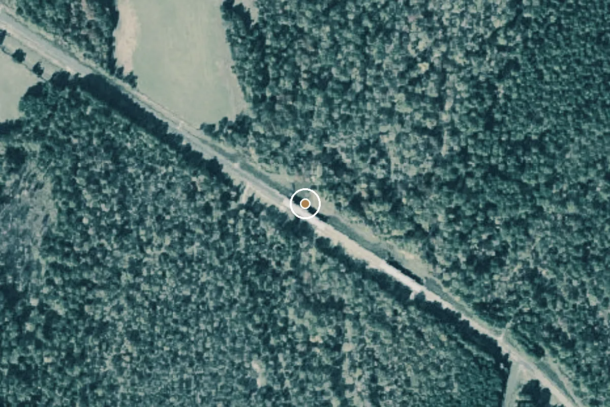Aerial view of Little Cypress Bayou Boat Ramp
