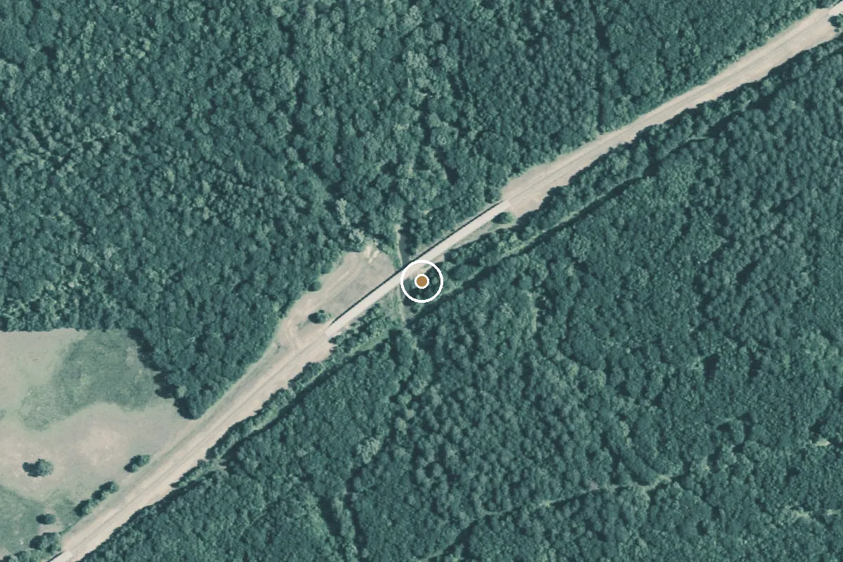 Aerial view of Little Cypress Boat Ramp