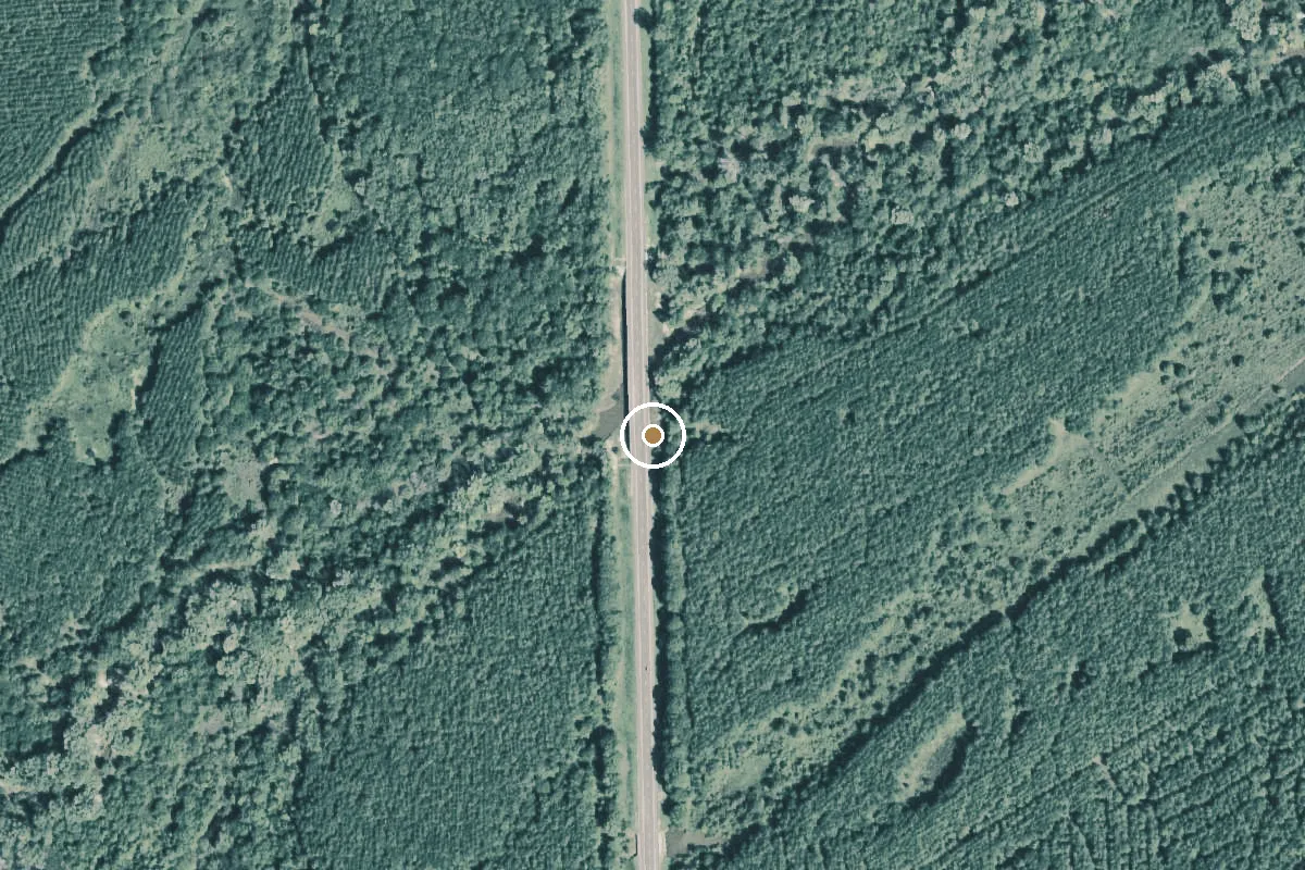Aerial view of Little Cypress Creek Boat Ramp