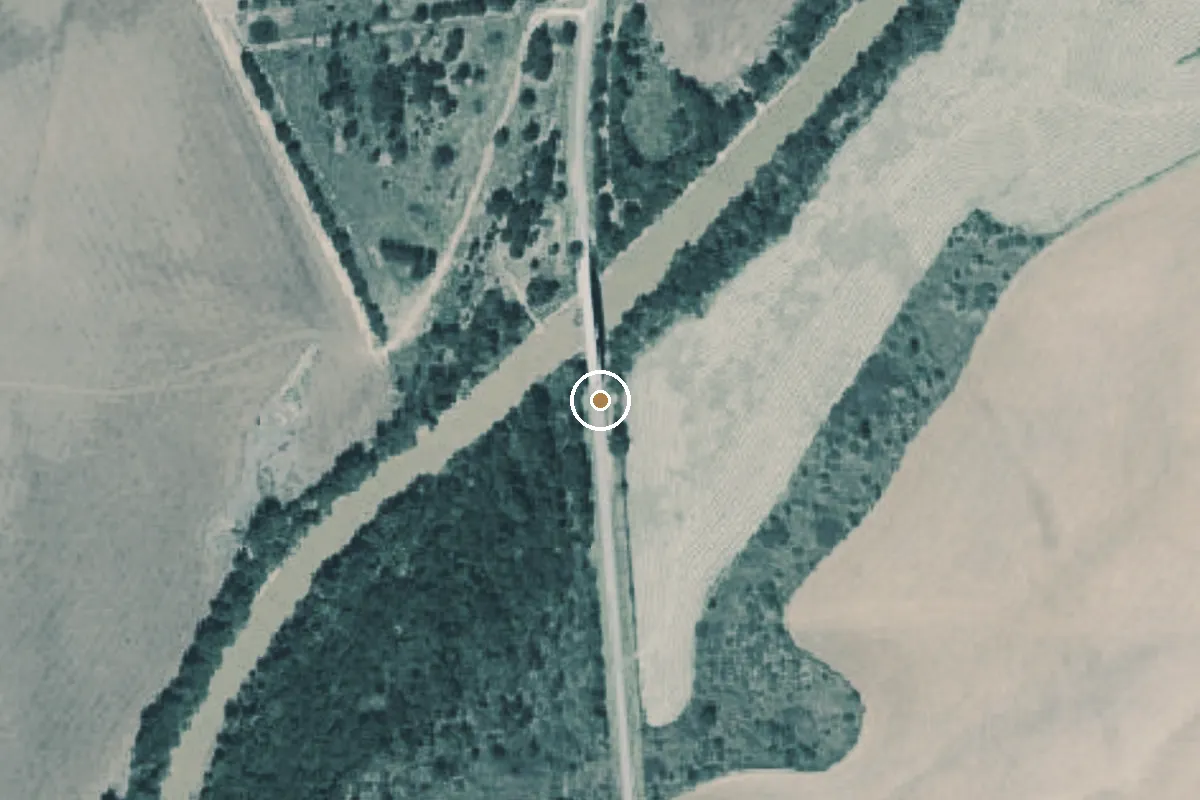 Aerial view of Little Wichita River Boat Ramp