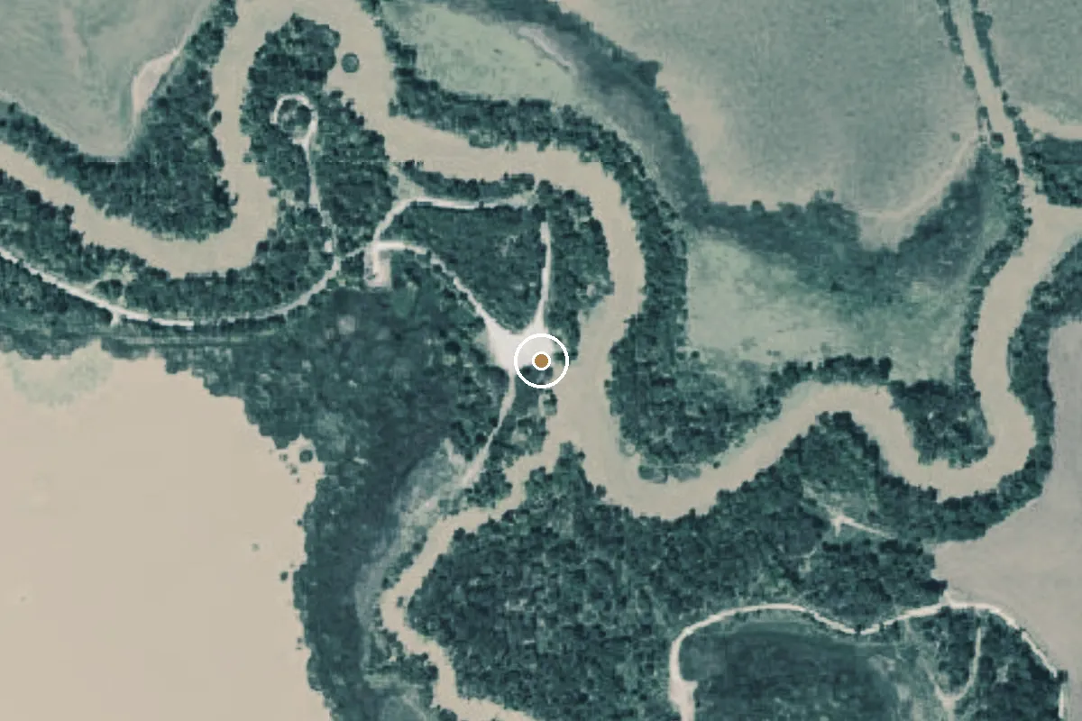 Aerial view of Little Wichita River Boat Ramp