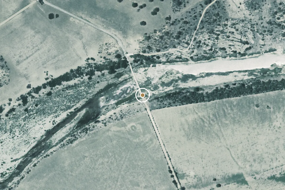 Aerial view of Llano River Boat Ramp