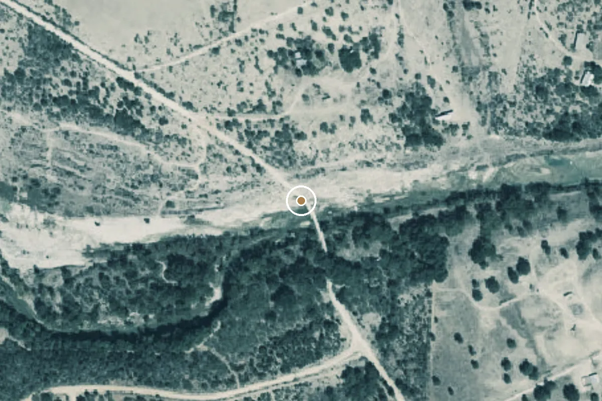 Aerial view of Llano River Boat Ramp