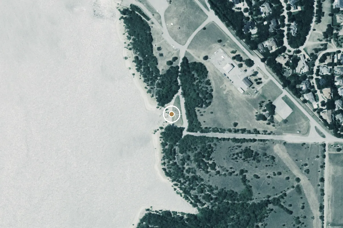 Aerial view of Longhorn Park Boat Ramp