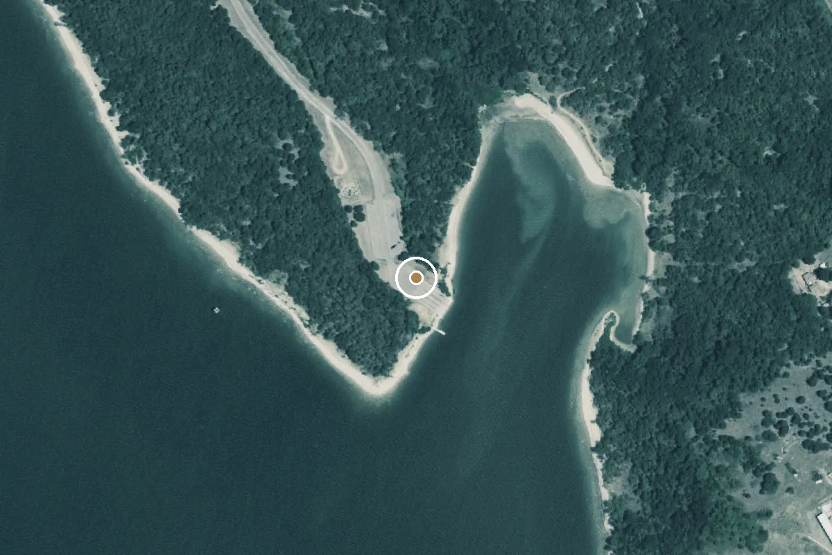 Aerial view of Love Park Boat Ramp