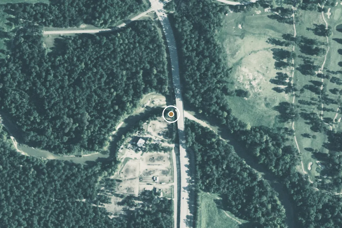 Aerial view of Lower Cypresswood Bridge Boat Ramp
